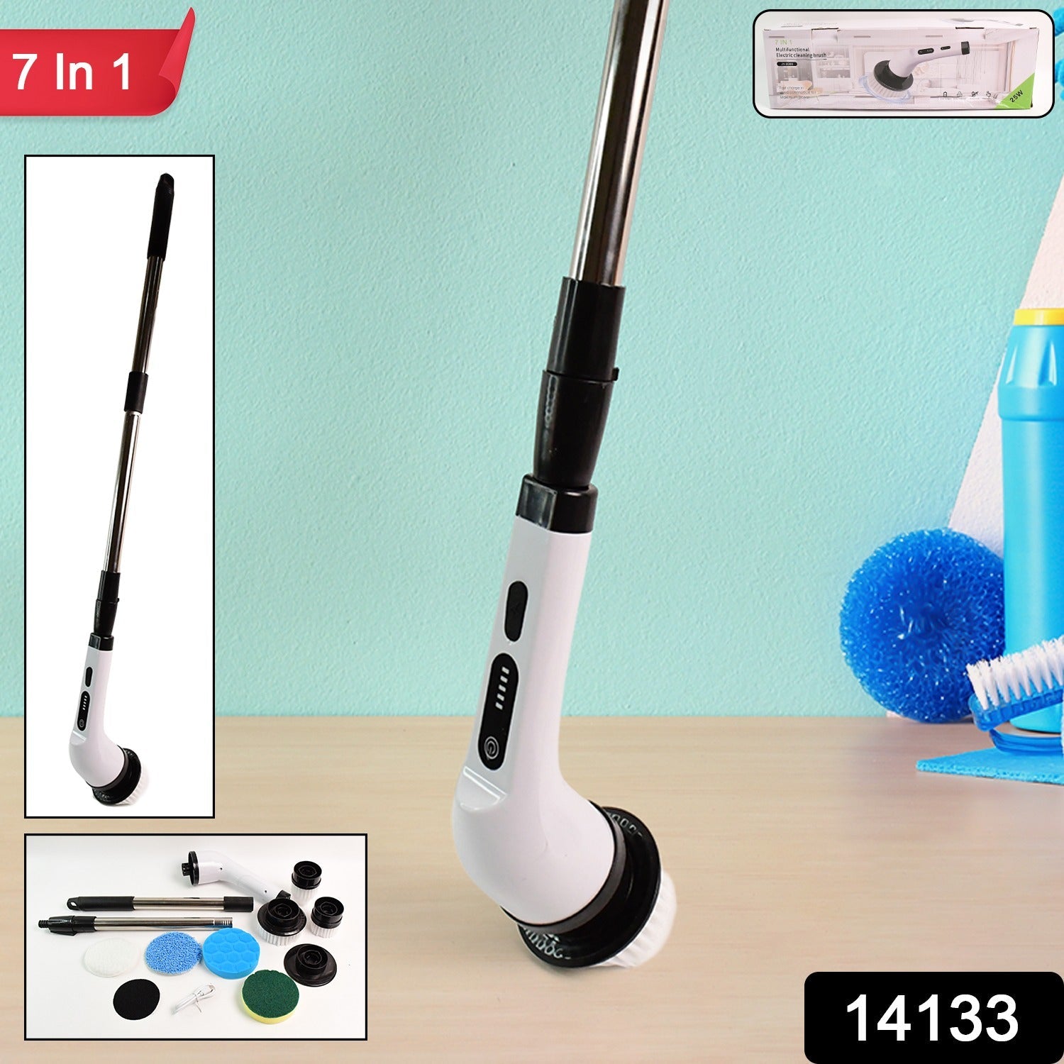 Turbo Mop Electric Cleaning Brush Set Turbo Mop Electric Cleaning Brush Set